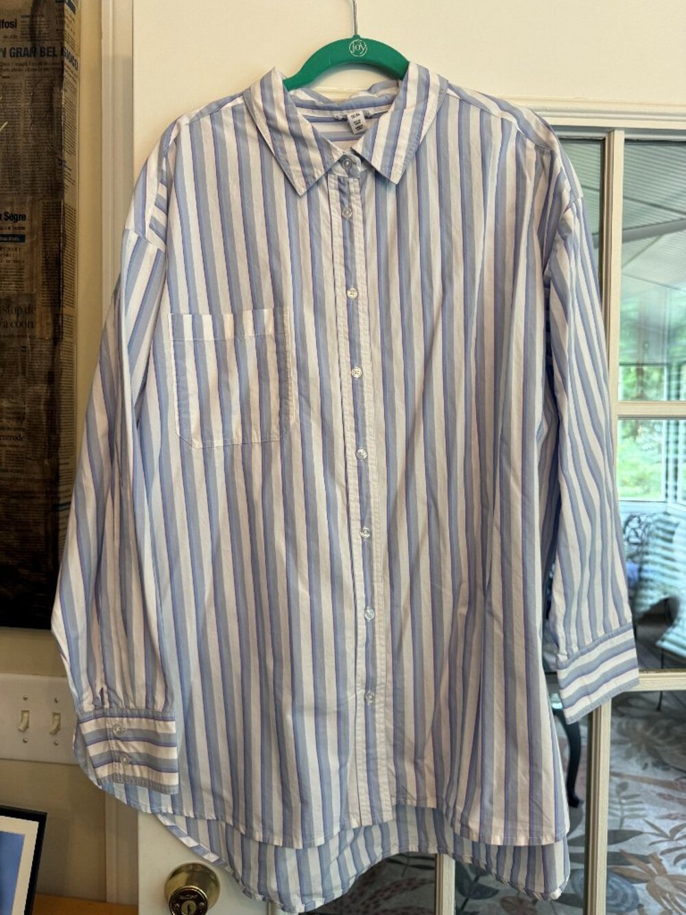 Tribal Loose Fit Button Down Shirt NWT